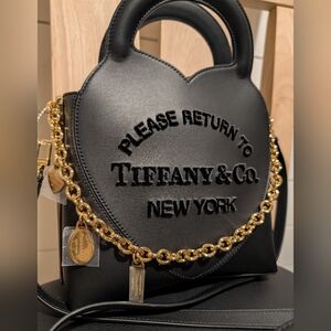 Tiffany & Co. "Return To Tiffany" Gold Chain Tote With Crossbody Strap (Rare)